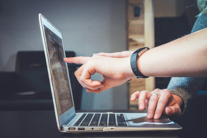 Person using a carefully designed digital interface